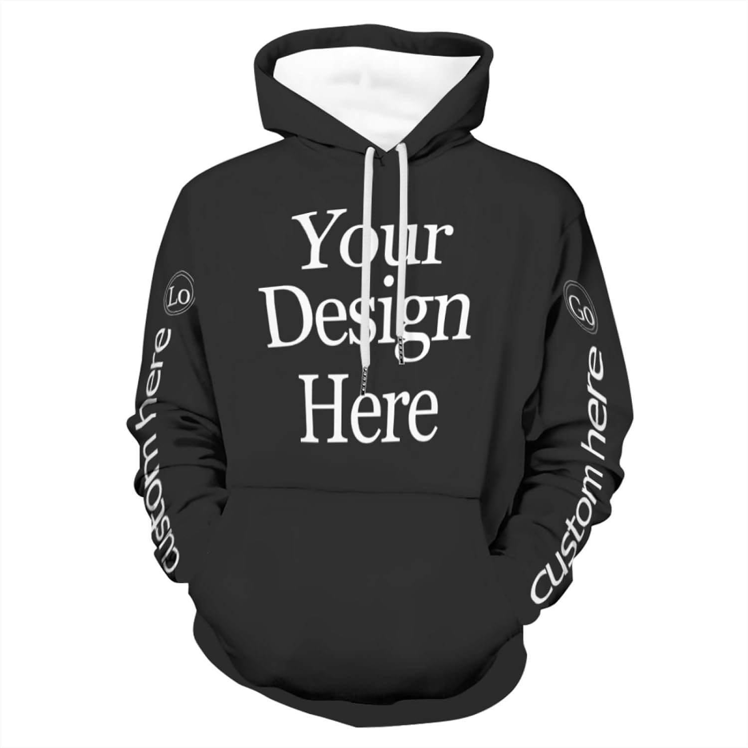 Custom Unisex Hoodies Personalized Men Women Adult Pullover Sweatshirts with Pocket Design Your Own Text Photo Logo Winter - Image 8