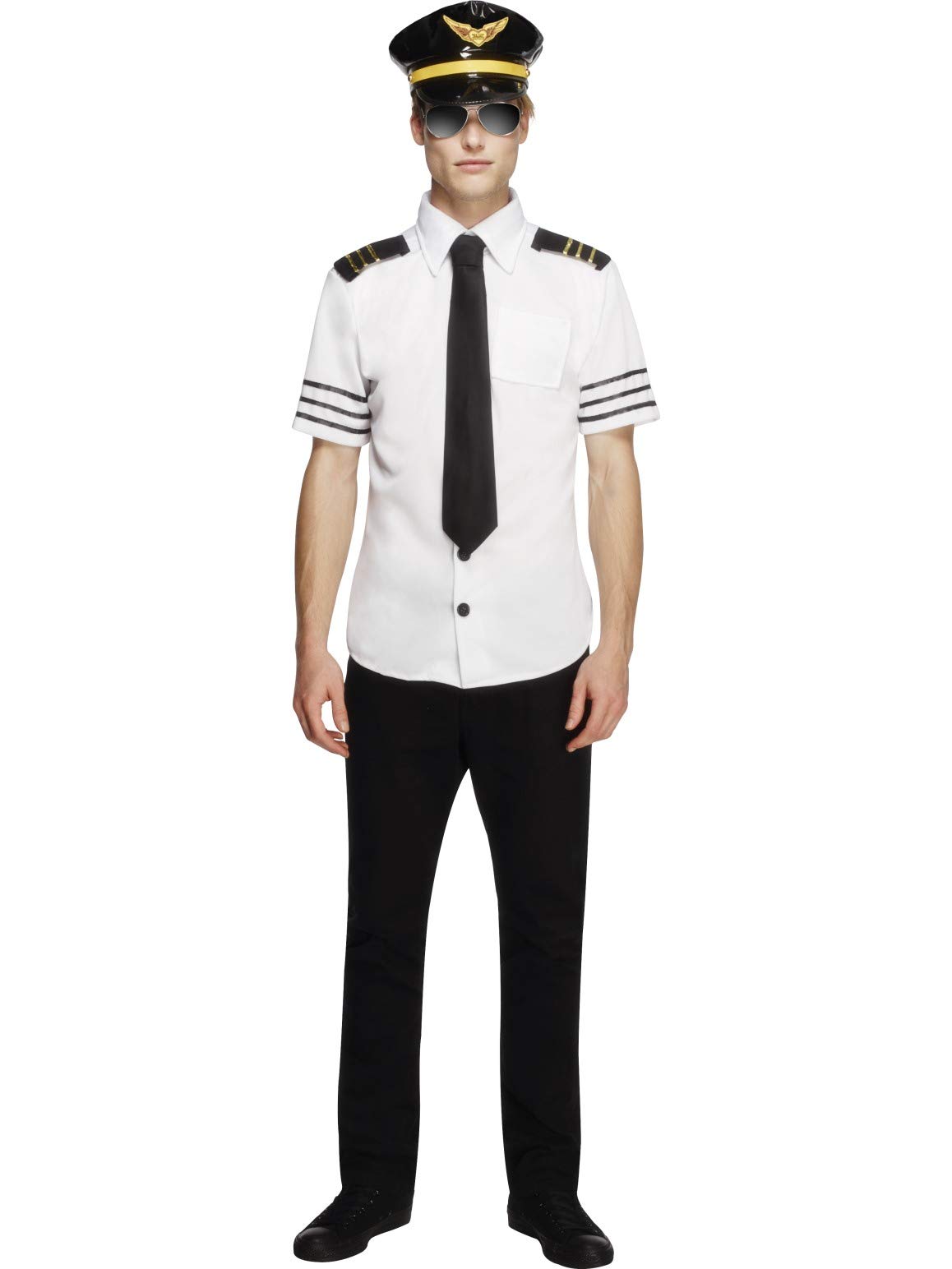 Fever Men's White, Black Mile High Costume