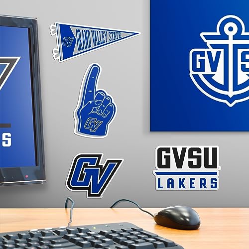 Image of Grand Valley State University 8ct Vinyl Large Deluxe Stickers Variety Pack - Laptop, Water Bottle, Scrapbooking, Tablet, Skateboard, Indoor /Outdoor - Set of 8