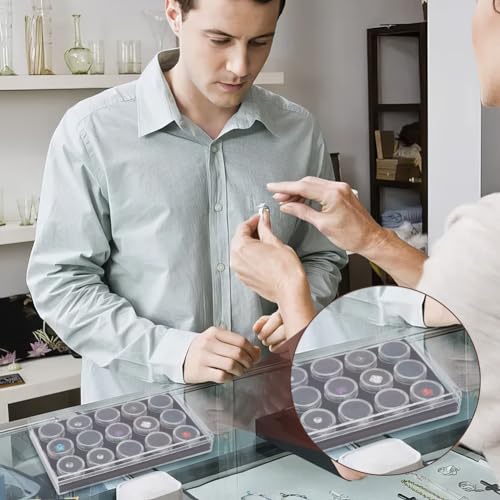 Boîte pour 15 pierres précieuses pour éviter les rayures de vos bagues