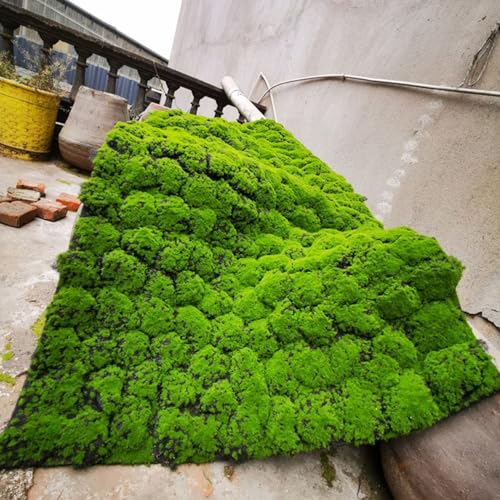GHTCLDF Simulation Artificial Moss Mat 39x39in, Fake Moss Wall DIY Artificial Moss Mat Carpet for Balcony Terrace Decoration Window Display Decoration