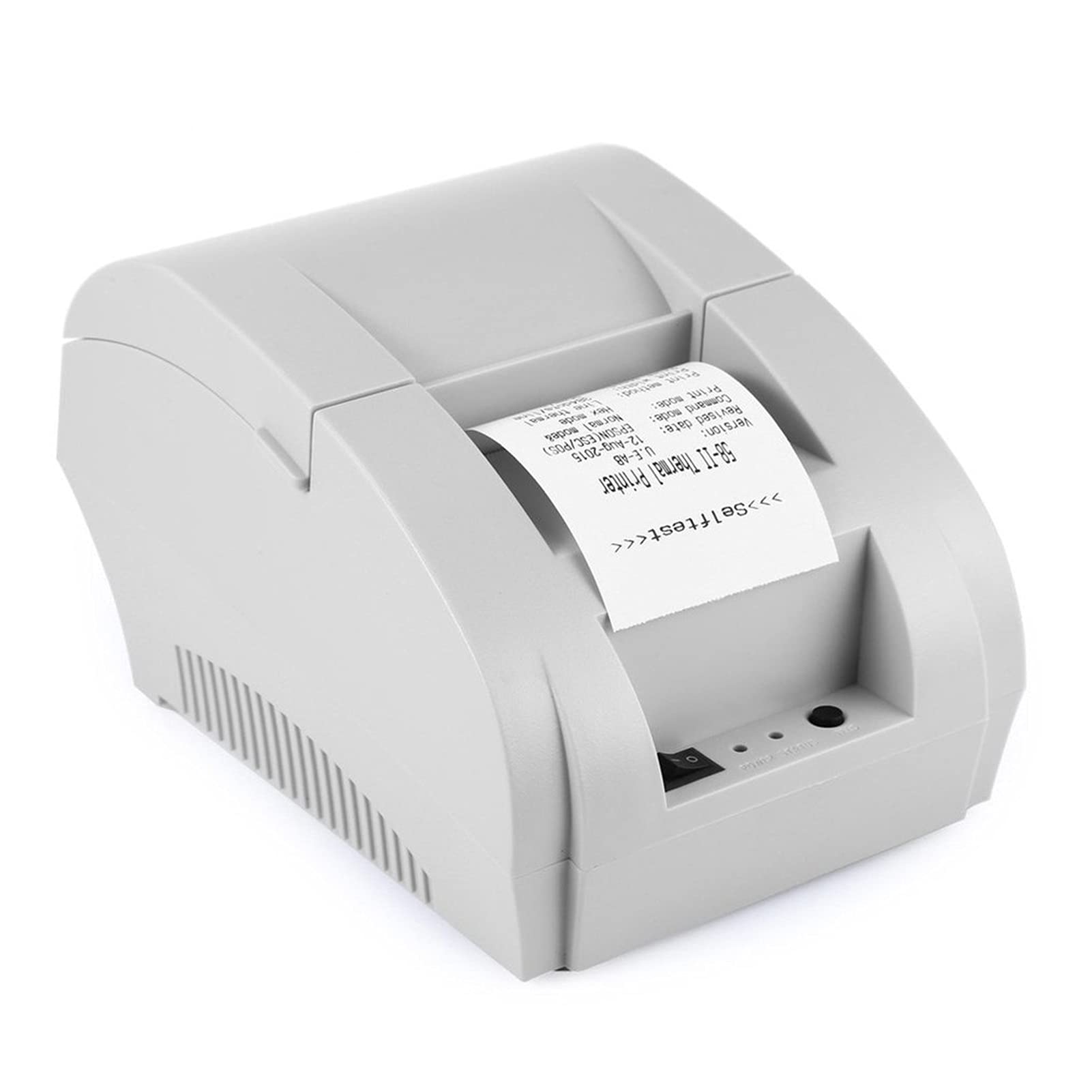 Miniaturowa drukarka etykiet 58 mm, paragonów, POS, ticker, czek do restauracji i supermarketów, obsługa szuflady kasowej w biurze(5890k Gray)
