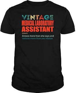 Vintage Medical Laboratory Assistant Knows More Than Job Title - Unisex Tee Black