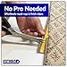 Instabind Carpet Edge Binding 54 ft Roll – Synthetic Serge Style Carpet Edge Trim for Do-It-Yourself Rug Edging, with Durable Hold & Easy Finishing for Rug Edges, USA Made Flooring Products, Ice