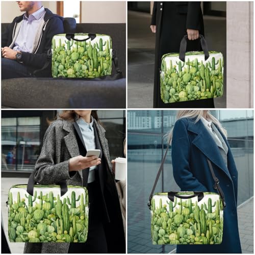 Bolso para portátil 15.6-16 pulg patrón cactus verde miniatura 2