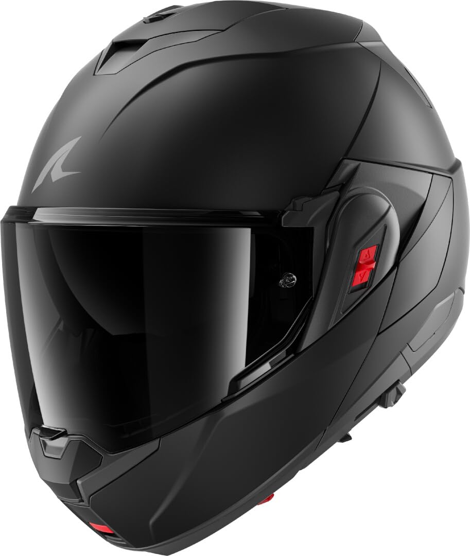 SHARK, Casque Moto Modulable OXO Dark Shadow Black Mat KMA
