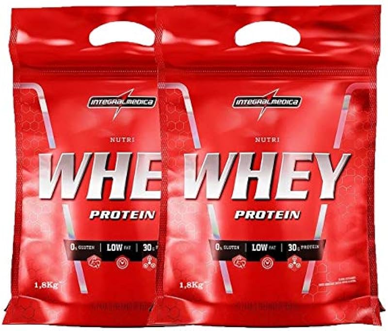 Combo 2x Nutri Whey Protein 1,8kg Baunilha Refil Integralmedica