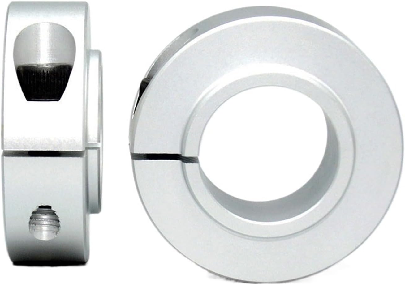 Shaft Stop Collar Double Split, Aluminum Alloy Split Shaft Collar With Screw For Machine Tools Multiple Sizes(15 34 17mm)