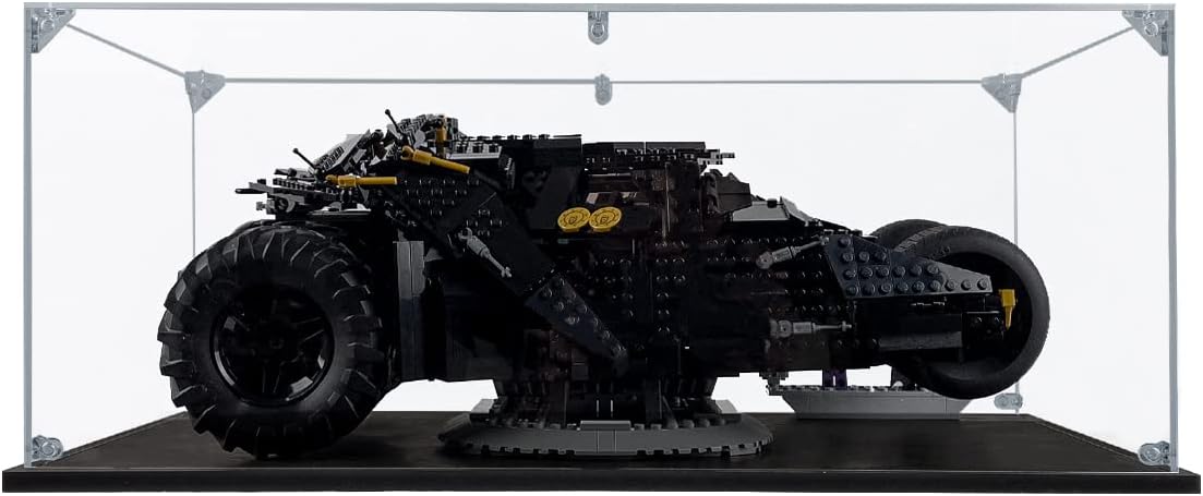 Acrylic Display Case Compatible for Lego DC Batman Batmobile Tumbler #76240, Dustproof Display Case (Case Only) (Lego Sets are NOT Included)