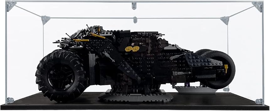 Acrylic Display Case Compatible for Lego DC Batman Batmobile Tumbler #76240, Dustproof Display Case (Case Only) (Lego Sets are NOT Included)