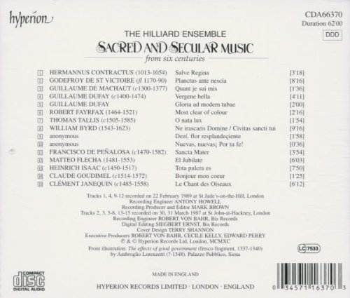 Miniatura 2 de Sacred and Secular Music from Six Centuries