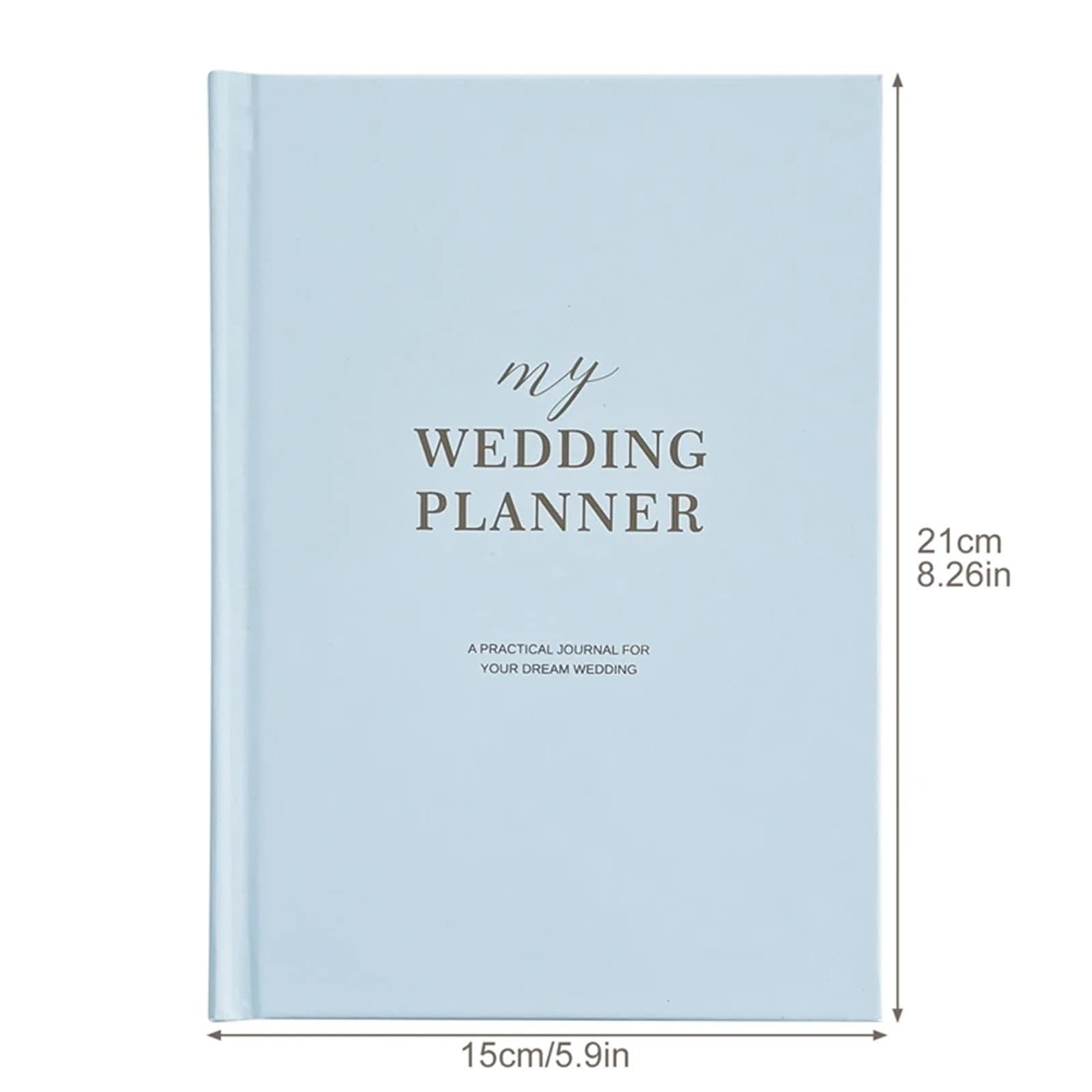 Hochzeitsplanerbuch und -organizer – Das komplette Brautplanungsjournal for verlobte Paare A5-Hardcover-Notizbuch für Euren