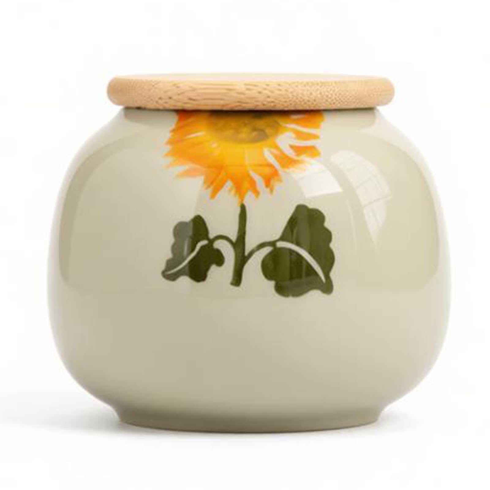 UpGBRF Airtight Ceramic Tea Canister Traditional Chinese Art Jar 250Ml Capacity,C