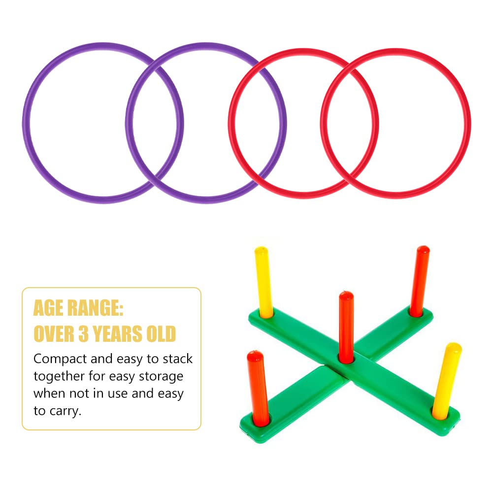 10 Corde Per Lanciare Anelli Con 1 Borsa Nera A Doppia Corda Giochi Di