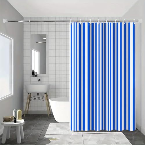 Rideau de douche imperméable avec crochets pour baignoire 200x160cm - 4
