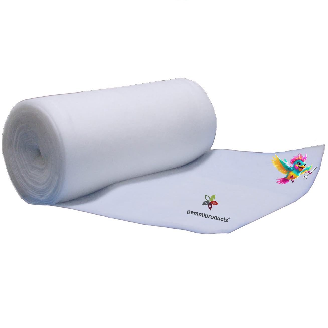 Spezial Patchworkvlies 120g/m², 1,5 m x 10 m, ca. 12 mm dick, 100% Polyester, Volumenvlies, Polstervlies, Vliesstoff, Polsterwatte, Watte
