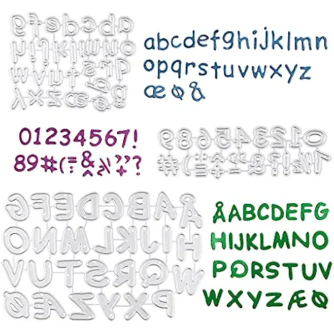 Kit 3 Troqueles Scrapbooking Letras y Números Cover