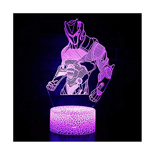 3D Lámpara de Escritorio NHSUNRAY 7 colores LED Touch lámpara de mesa con control remoto para niños cumpleaños regalo de San Valentín de Navidad (Omega)