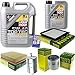 Produktbild QR-PARTS 69344712 Filter Set Inspektionspaket 6 Liter Liqui Moly Motoröl Top Tec 4100 5W-40 MANN-FILTER Innenraumfilter Kraftstofffilter Luftfilter Ölfilter