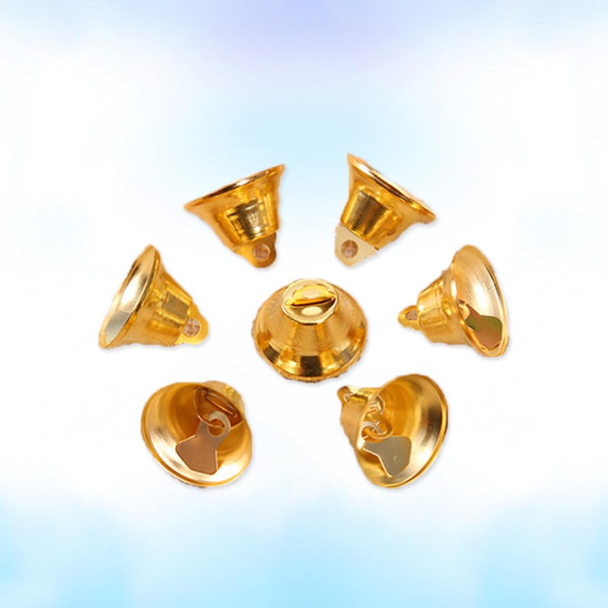 10pcs Christmas Bells Xmas 2.1cm Metal Jingle Bells for Crafts