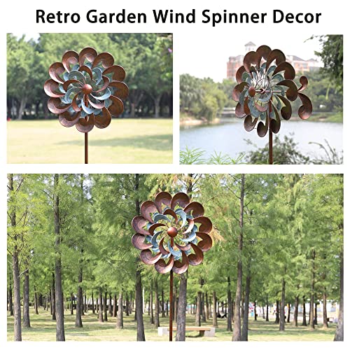 84 Inch Garden Metal Wind Spinner Gifts For Women Mom-Pinwheels Kinetic Art Windmill For Yard Lawn Patio& Garden Decor Outside #TOP6