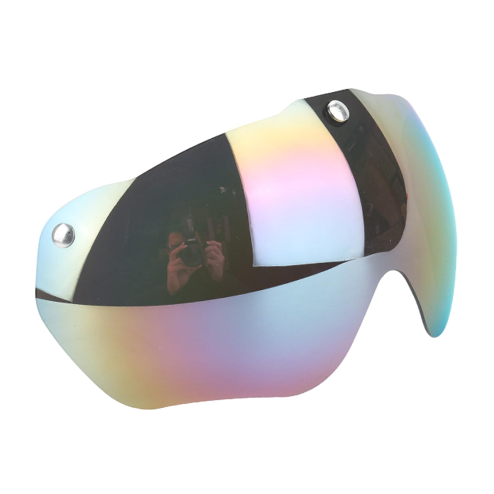 Ksikdeg Magnetische Fahrradhelm-Schutzbrille, abnehmbare Sonnenblende, abnehmbare Sonnen-Windschutzscheibe für Fahrradhelm, winddicht, Sport Sport & Freizeit
