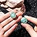 Stuppendux 2PCS Stone Flared Ear Tunnels Expander Plugs Stretcher Kit Gauge Stylish Body Piercing Plugs for Fashionable Individuals 2G 6MM