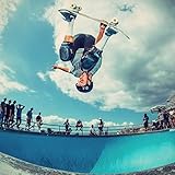 TSG Meta Skate- und Fahrradhelm mit Einstellsystem, für Radfahren, BMX, Skateboarden, Rollerblading, Roller Derby, E-Boarding, E-Skating, Longboarding, Vert, Park, Urban (Satin Blue Tint, L/XL 58-60
