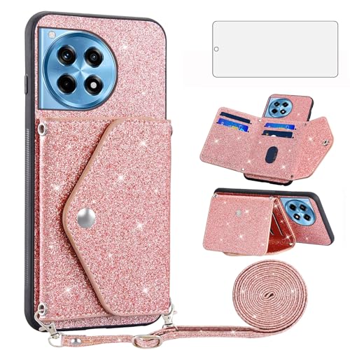 Coque OnePlus 12R Asuwish design Rose Gold pour regarder vos vidéos en mains libres