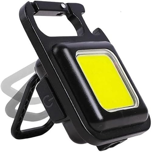 Mini Lanterna Multifuncional Cob, 4 modos de luzes Carregamento USB Lanterna Magnética à prova D'Ág