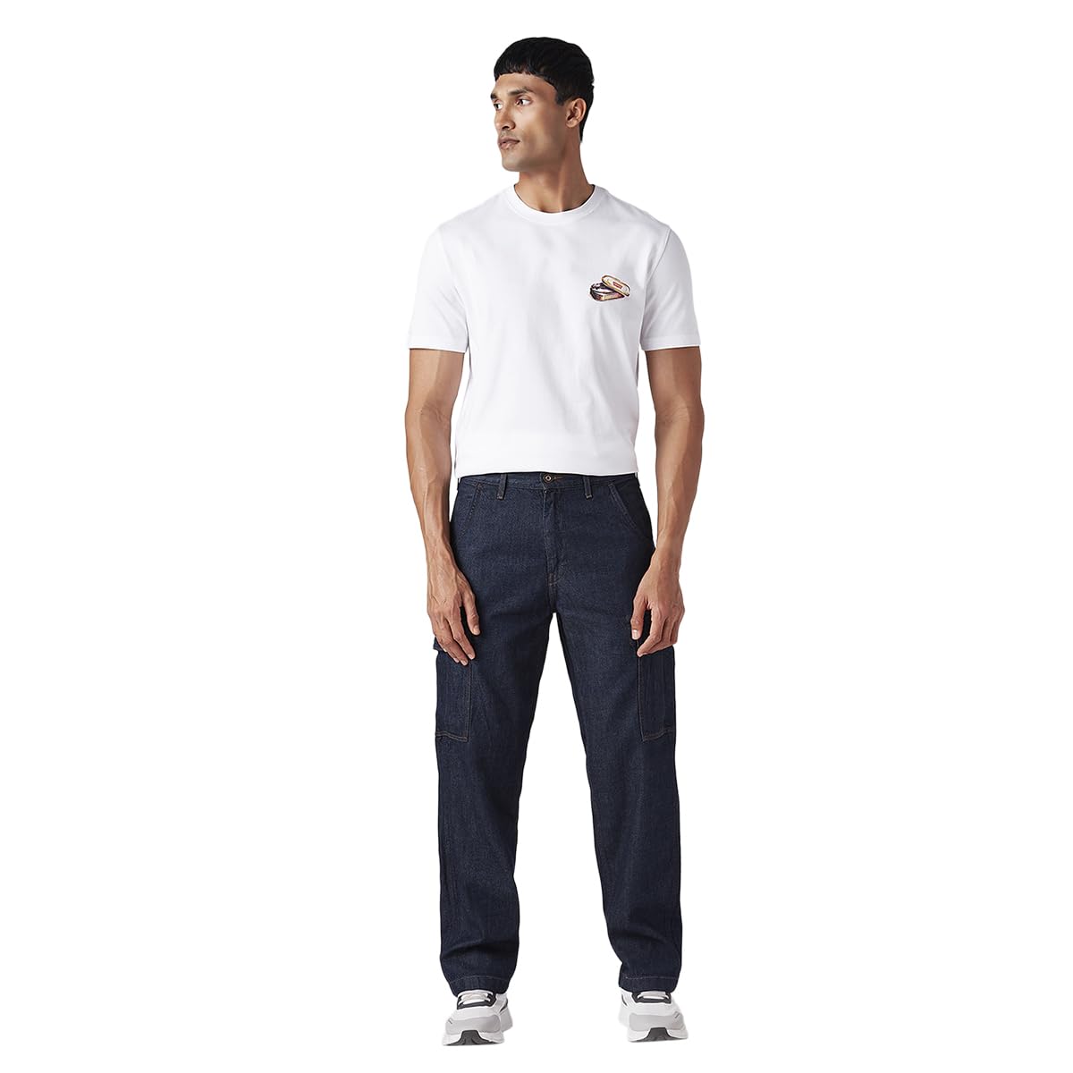 levi's Men's 568 Dark-Blue Loose Fit Mid Rise Cargos-picture-58