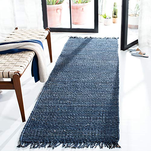 Safavieh Natural Fiber Runner Rug 2'6x8' Navy
