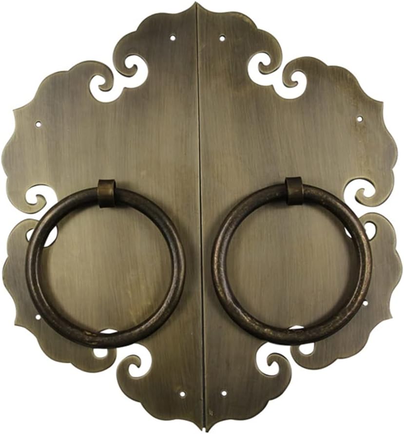 Cabinet Face Plate Backplate Hardware Set (Color : Bronze, Size : S)