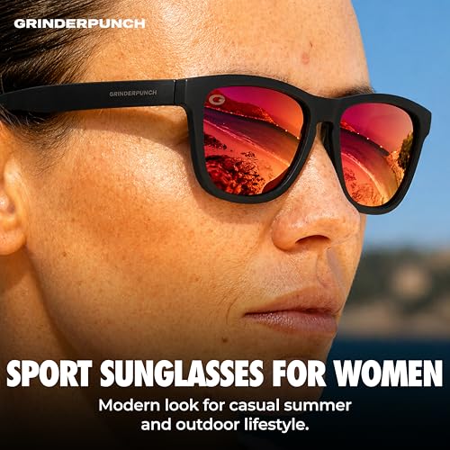 Image of grinderPUNCH Womens Polarized Sunglasses UV400 Protection Classic Retro Driving Sun Glasses Trendy Fashion Shades