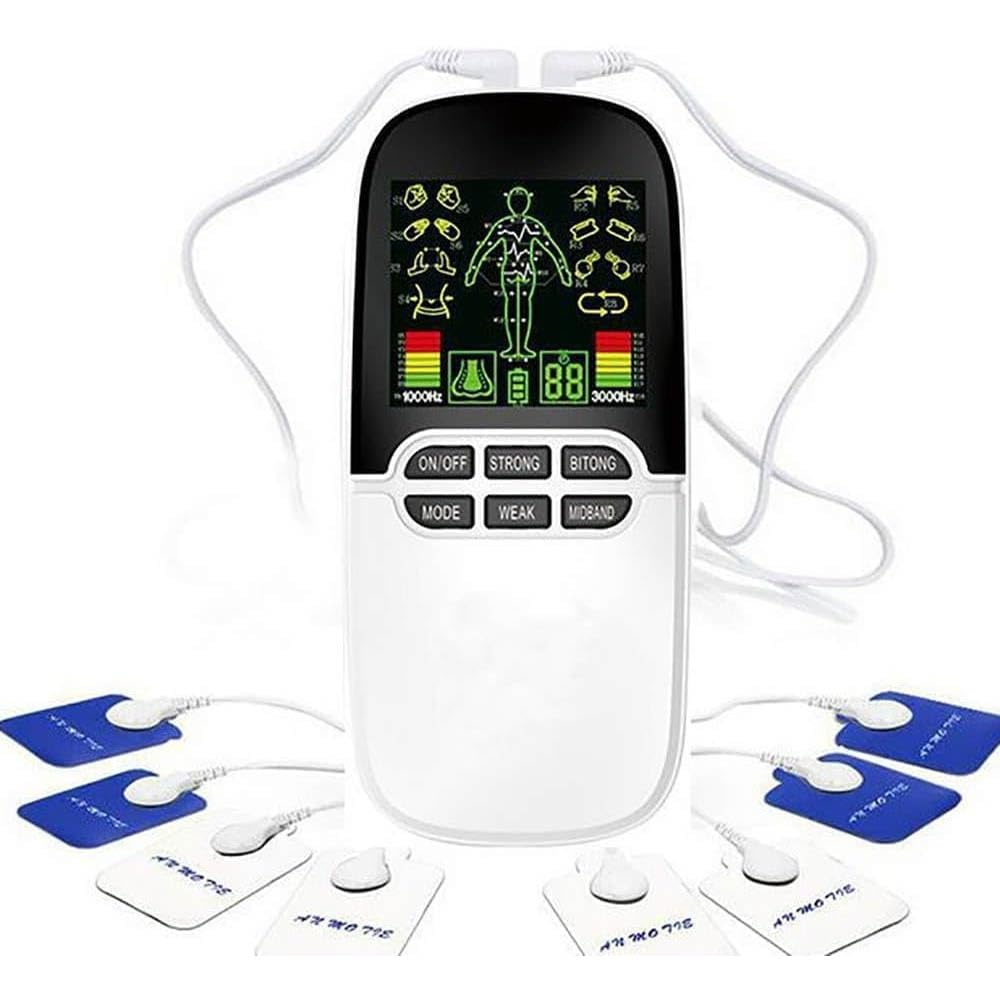 Dispositivo per la Terapia della rinite, Trattamento Laser Automatico a Bassa intensità per polipi nasali, 8 modalità di Massaggio, 4 uscite Patch, Timer Multi-velocità, Ampio SCH