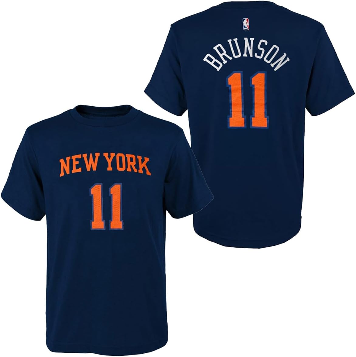 Outerstuff Jalen Brunson New York Knicks #11 Youth Size Statement Player Name & Number T-Shirt