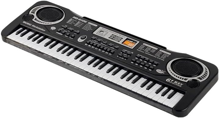 61 Key Mini Keyboard Piano, Portable Electronic Keyboard Piano for Beginners with Speakers - 21.2" x 5.7"