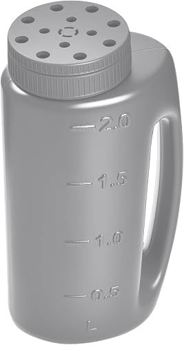 Adjustable Handheld Seed Shaker β Hand Spreader - Capacity Multi-Purpose Spreader for Fertilizer, Grass Seed, Ice Melt & Lawn Care - Grey