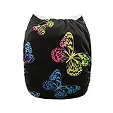 Alva Baby New Printed Design Reuseable Washable Pocket Cloth Diaper Nappy + 2 Inserts YD47