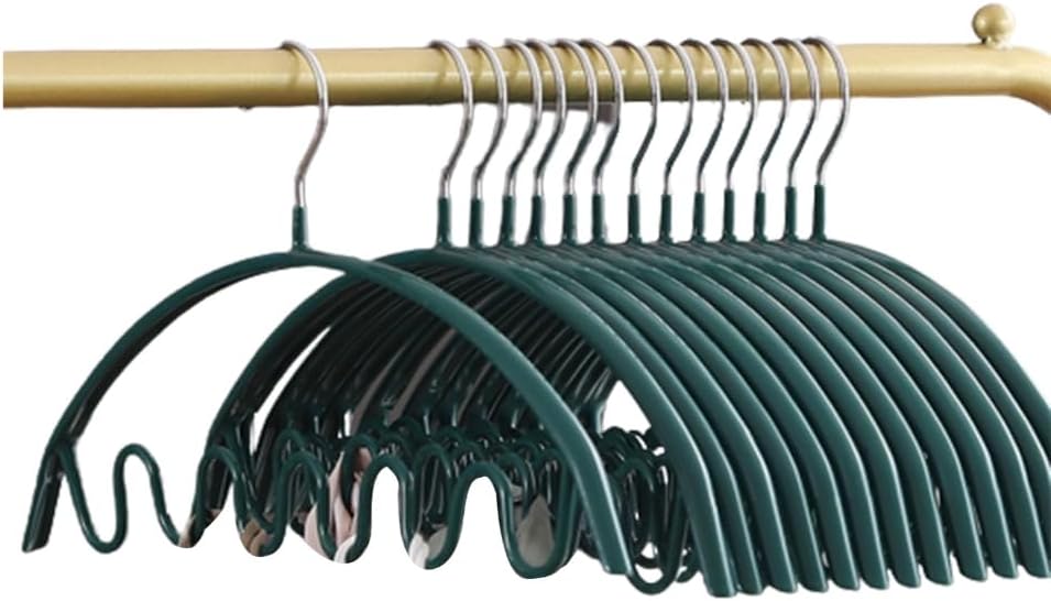 10pcs Wave Clothes Hangers Multifunctional Drying Rack Closet Storage Traceless