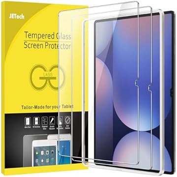 JETech Película de Vidro Temperado para Samsung Galaxy Tab S10 Ultra/Tab S9 Ultra 14,6 Polegadas com Estrutura de, Protetor de Tela, HD Claro, Pacote com 2