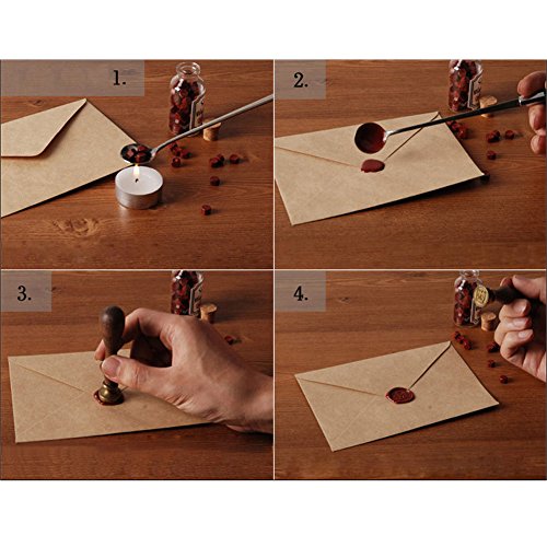 Wax Seal Sticks, Yoption 5 Pcs Totem Fire Manuscript Sealing Seal Wax Sticks With Wicks Multi-Color Cord Wick Sealing Wax For Postage Letter Retro Vintage Wax Seal Stamp (Purple) #TOP2