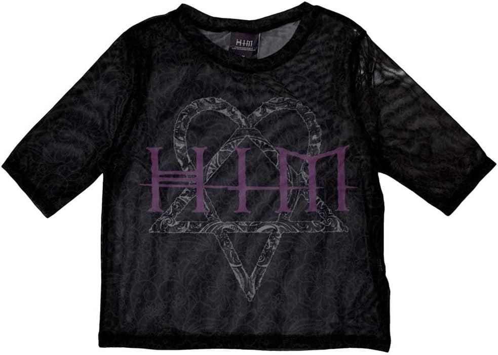 Women's HIM Heartagram & Logo Girls Jr Black