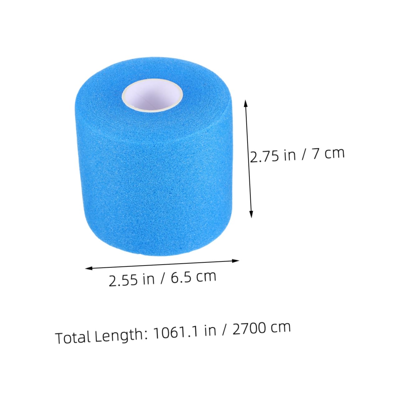 Toyvian Trainingsband Für Athleten Wickeln Tennis Fitnessstudio Griff Ausbildung Badminton Sport-vorband Elastische Bänder Bequemer Verbandwickel Sportband Blue Schwamm 3rollen