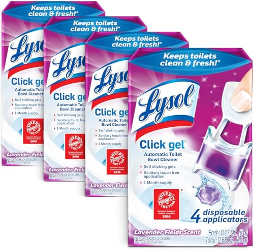 Image of Lysol Automatic Toilet Bowl Cleaner, Lavender, (Pack of 4, 24 Count Total)