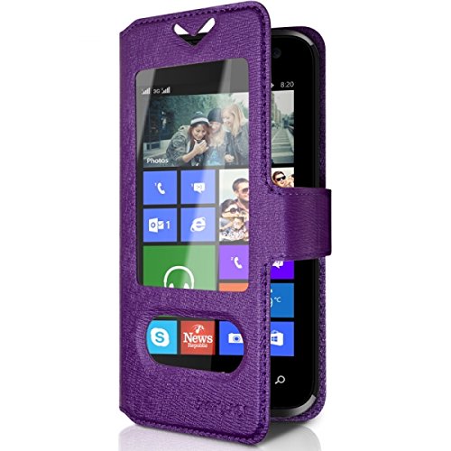 Seluxion – Carcasa – Funda S View Universal S color morado para Archos 40 Cesium