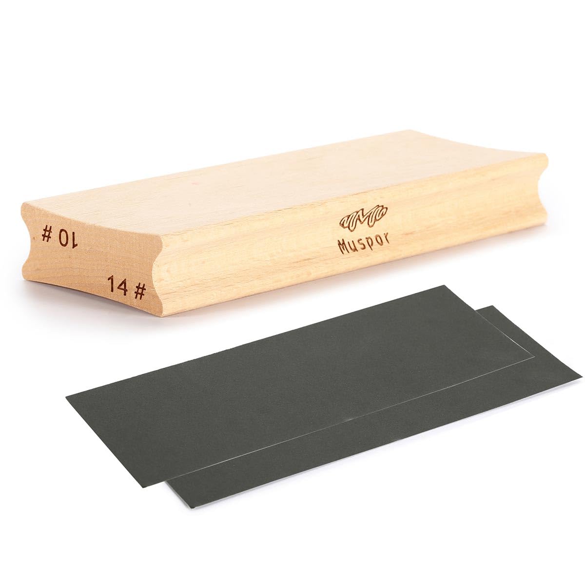 RuiJOTWAT Two-Way Radius Sanding Block For Fret Leveling Fingerboard - Sanding Beam Luthier Tool 12"&16" + Sandpaper