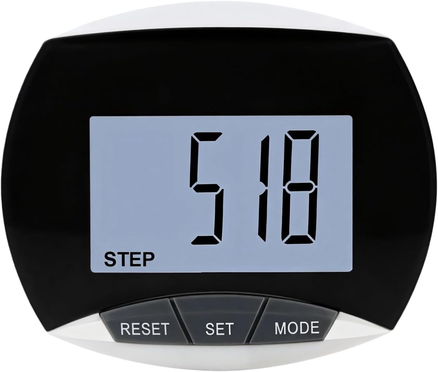 3D Step Counter with Large LCD, Clip-On Pedometer for Walking and Running, Multifunction Calorie Tracker, Portable Fitness Device for Men, Women, and Seniors