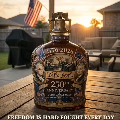 image for Generic U.S. 250th Anniversary Whiskey Decanter, We The People 1776-20