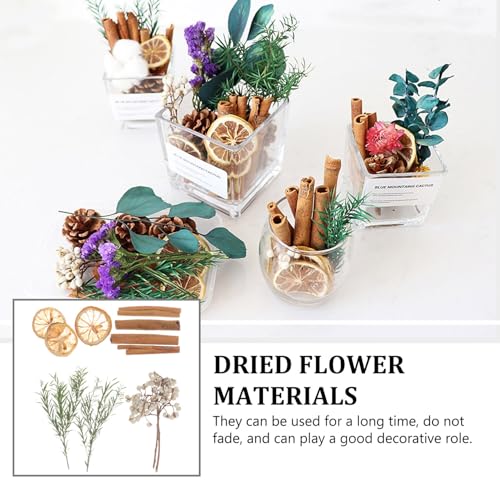 Kit para hacer velas con flores secas rosas miniatura 6